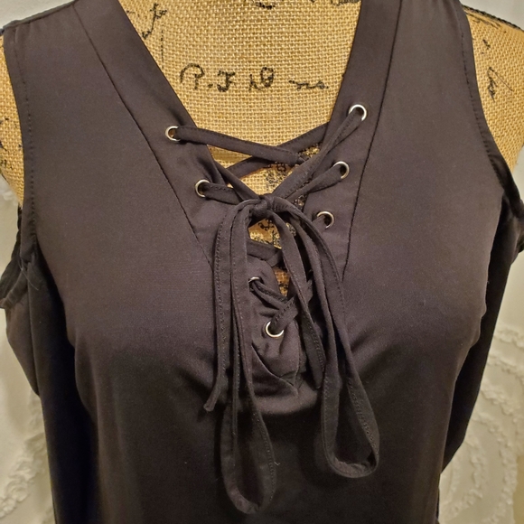 Lace Up Top - Picture 3 of 12